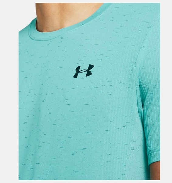 Turkuaz Erkek UA Vanish Dikişsiz Kısa Kollu T-shirt
