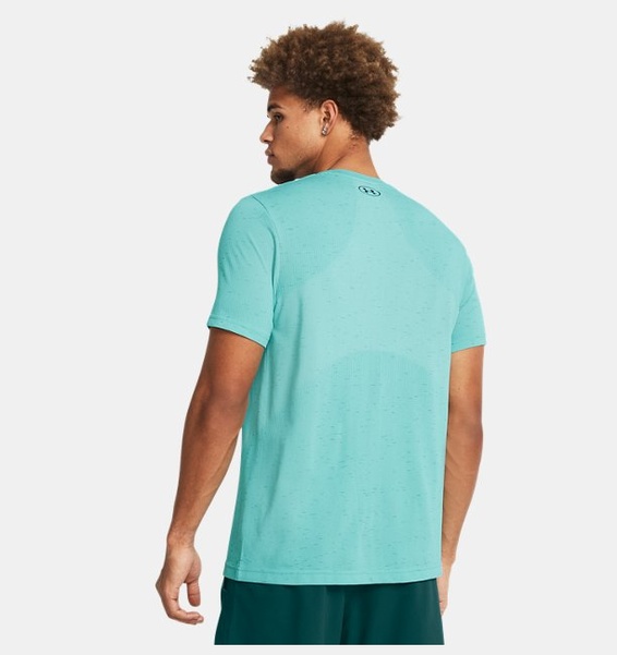 Turkuaz Erkek UA Vanish Dikişsiz Kısa Kollu T-shirt