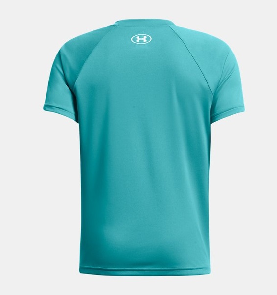 Petrol Yeşili Erkek Çocuk UA Tech Split Wordmark Kısa Kollu
