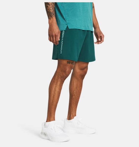 Petrol Yeşili Erkek UA Tech Dokuma Wordmark Şort