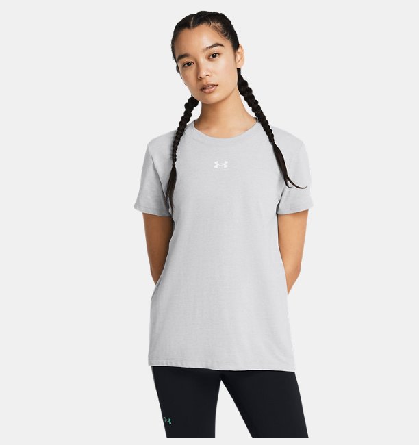 Kadın Campus Core Kısa Kollu T-shirt Gri