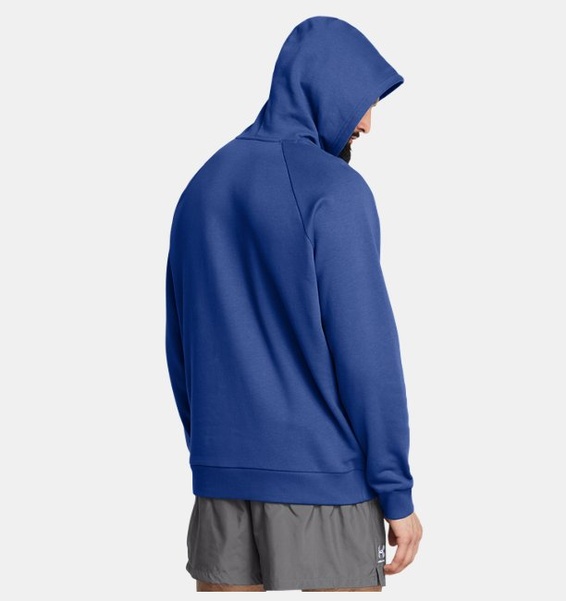 Mavi Erkek UA Rival Fleece Kapüşonlu Üst