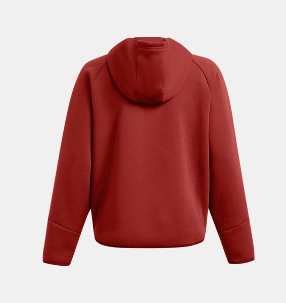 Turuncu Kadın UA Unstoppable Fleece Tam Fermuarlı Sweatshirt