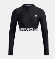 Kadın UA HeatGear Rib 1/4 Fermuarlı Uzun Kollu T-shirt