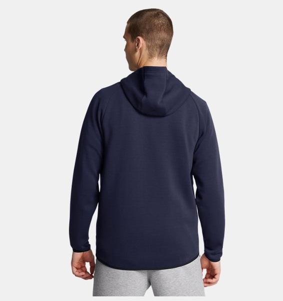 Lacivert Erkek UA Unstoppable Fleece Tam Fermuarlı HD EU Sweatshirt