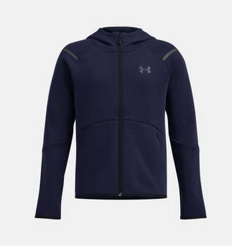 Çocuk UA Unstoppable Fleece Tam Fermuarlı Sweatshirt