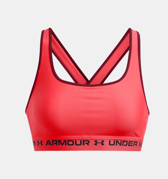 Kırmızı Kadın UA Crossback Mid Spor Sütyeni