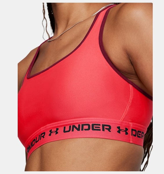 Kırmızı Kadın UA Crossback Mid Spor Sütyeni