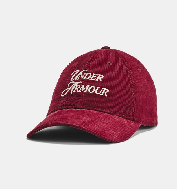Unisex UA Sportstyle Kadife Ayarlanabilir Şapka Bordo