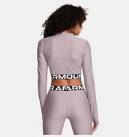 Kadın UA HeatGear Rib 1/4 Fermuarlı Uzun Kollu T-shirt