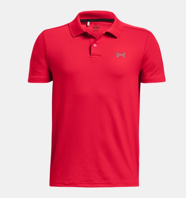 Erkek Çocuk UA Performance Polo Kırmızı