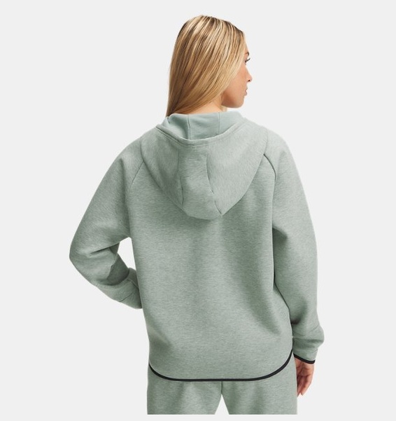 Yeşil Kadın UA Unstoppable Fleece Tam Fermuarlı Sweatshirt