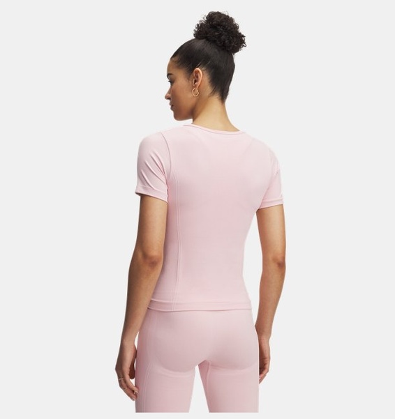 Pembe Kadın UA Vanish Dikişsiz Kısa Kollu T-shirt