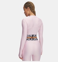 Kadın UA HeatGear Rib 1/4 Fermuarlı Uzun Kollu T-shirt