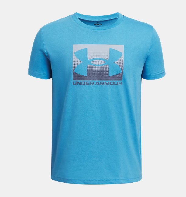 Çocuk UA Boxed Sports Update Kısa Kollu T-shirt Mavi
