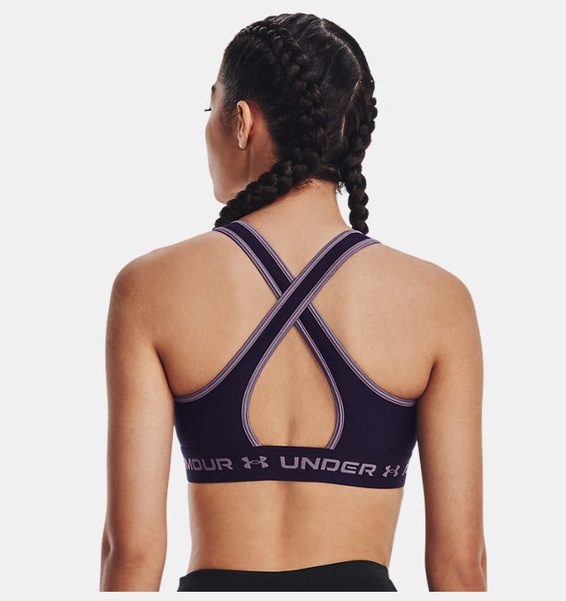 Mor Kadın UA Crossback Mid Spor Sütyeni