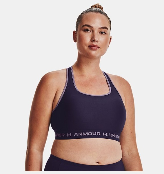 Mor Kadın UA Crossback Mid Spor Sütyeni