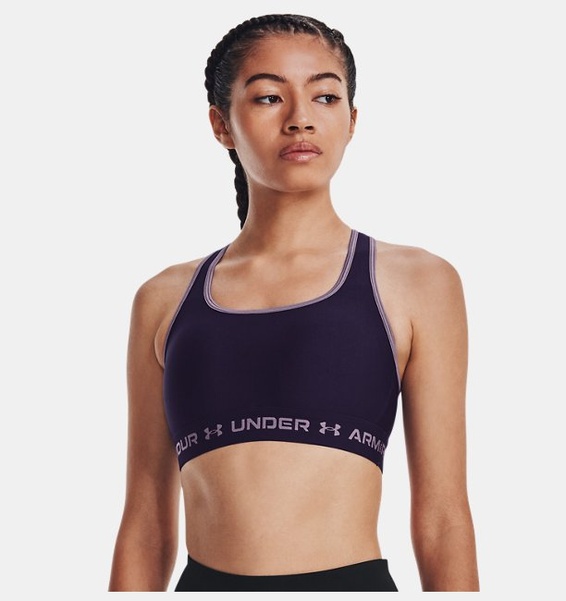 Mor Kadın UA Crossback Mid Spor Sütyeni