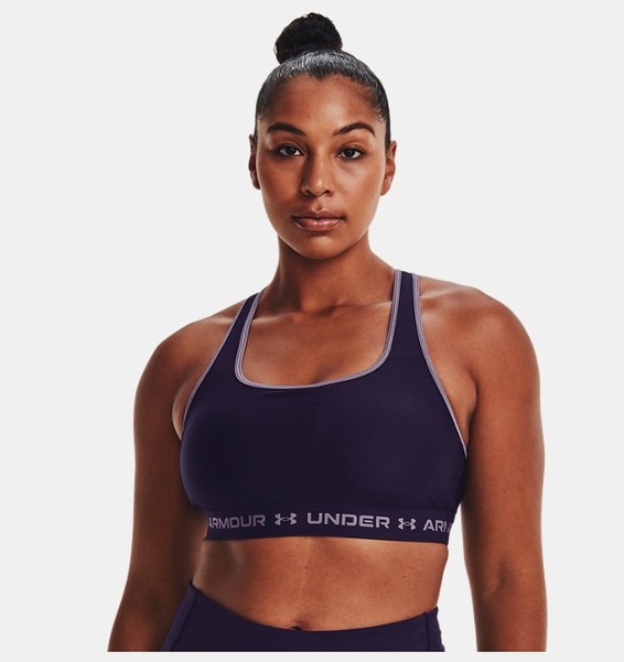 Mor Kadın UA Crossback Mid Spor Sütyeni