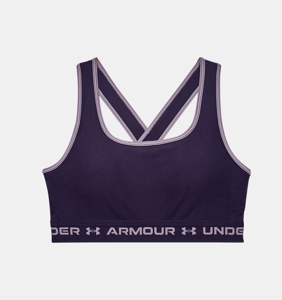 Mor Kadın UA Crossback Mid Spor Sütyeni