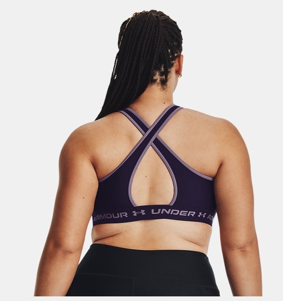 Mor Kadın UA Crossback Mid Spor Sütyeni