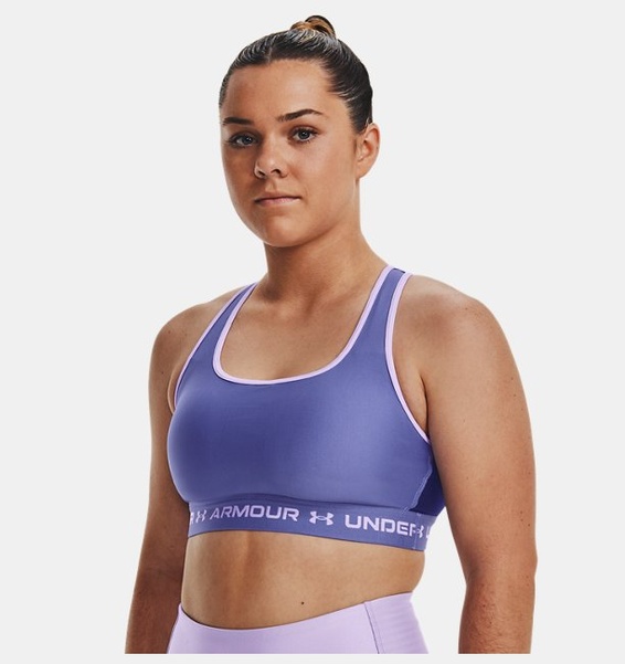 Mavi Kadın UA Crossback Mid Spor Sütyeni