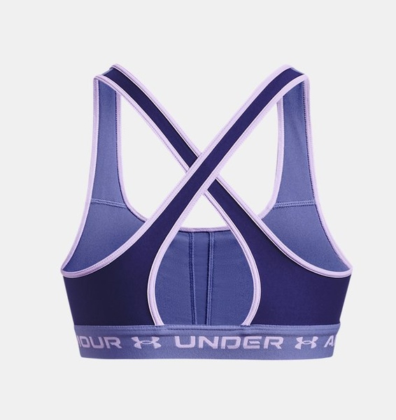 Mavi Kadın UA Crossback Mid Spor Sütyeni