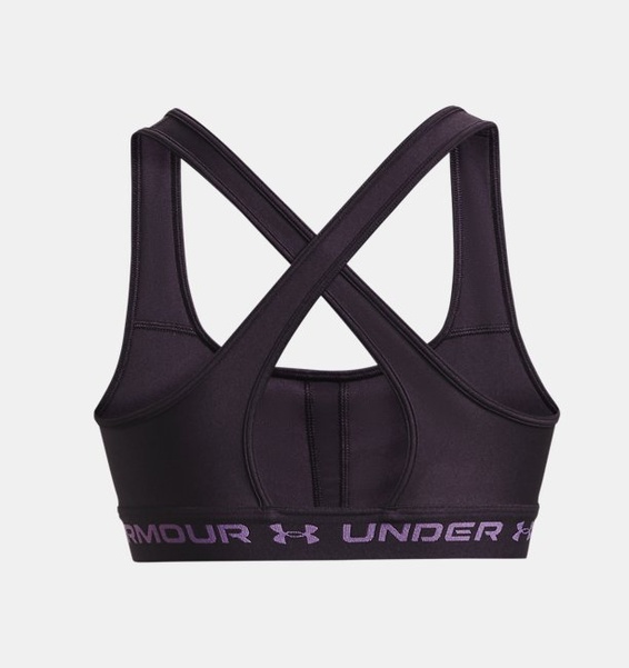 Mor Kadın UA Crossback Mid Spor Sütyeni