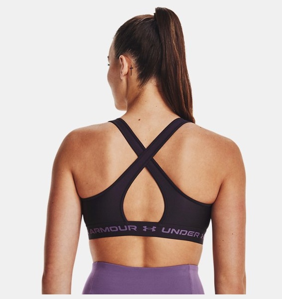 Mor Kadın UA Crossback Mid Spor Sütyeni