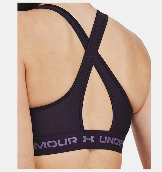 Mor Kadın UA Crossback Mid Spor Sütyeni