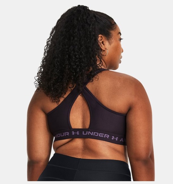 Mor Kadın UA Crossback Mid Spor Sütyeni