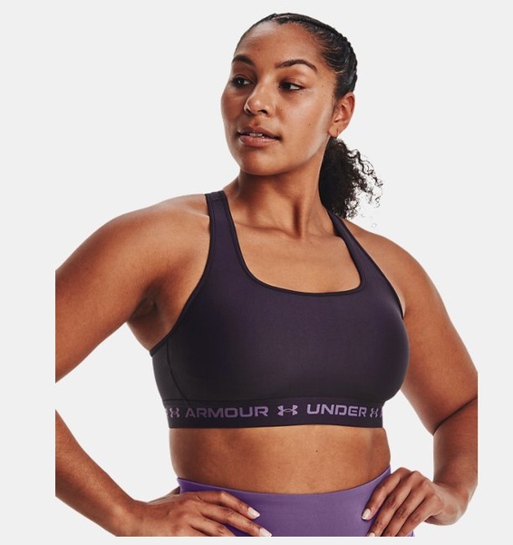 Mor Kadın UA Crossback Mid Spor Sütyeni