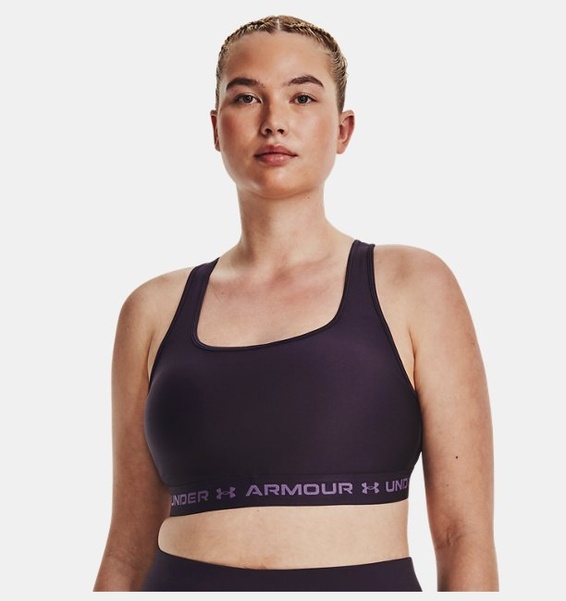 Mor Kadın UA Crossback Mid Spor Sütyeni