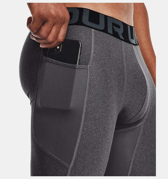 Gri Erkek HeatGear® Armour Compression Şort