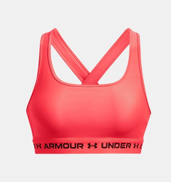 Pembe Kadın UA Crossback Mid Spor Sütyeni