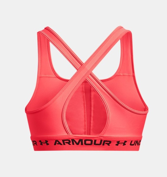 Pembe Kadın UA Crossback Mid Spor Sütyeni