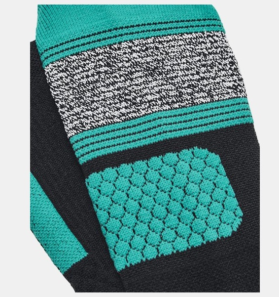 Siyah Unisex UA P Rock AD Playmker Tekli Paket Mid Çorap