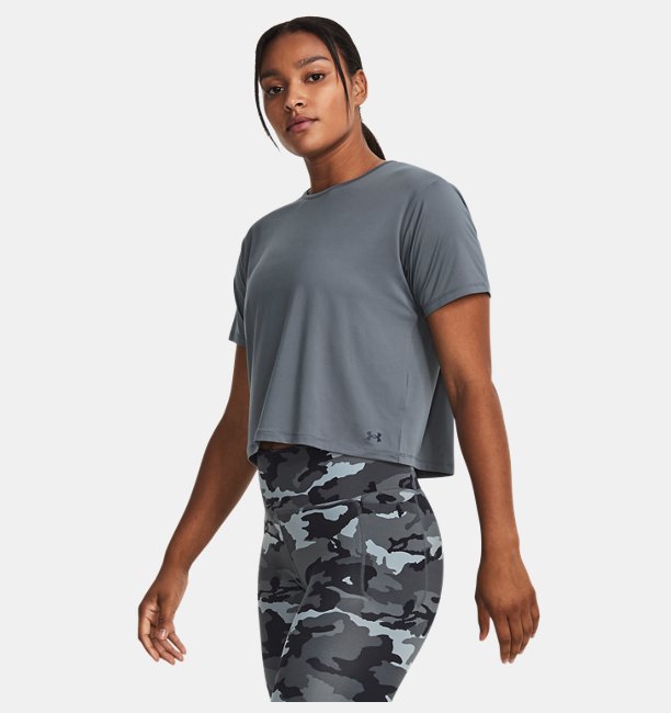 Kadın UA Motion Kısa Kollu T-shirt Yeşil