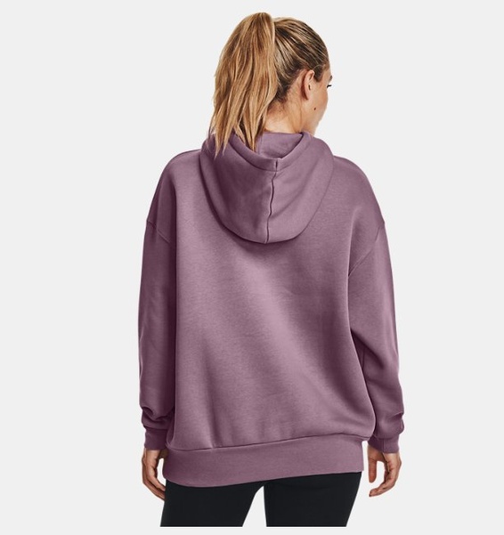 Mor Kadın UA Icon Fleece Oversized Kapüşonlu Üst