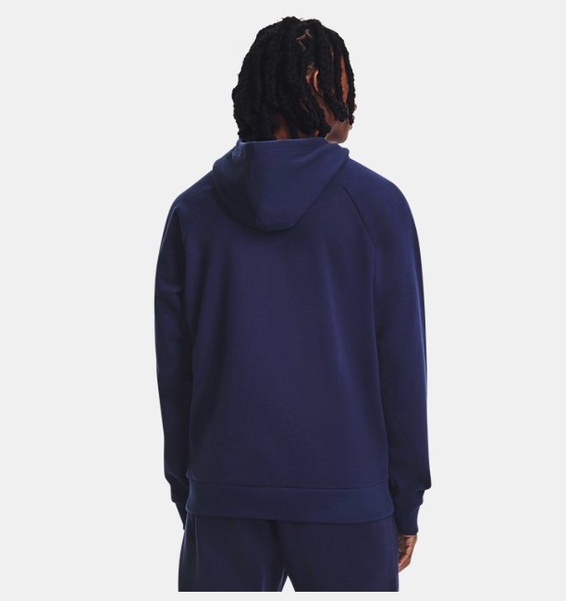 Lacivert Erkek UA Rival Fleece Kapüşonlu Üst