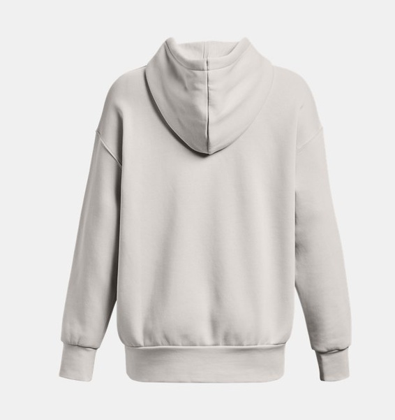 Gri Kadın UA Icon Fleece Oversized Kapüşonlu Üst