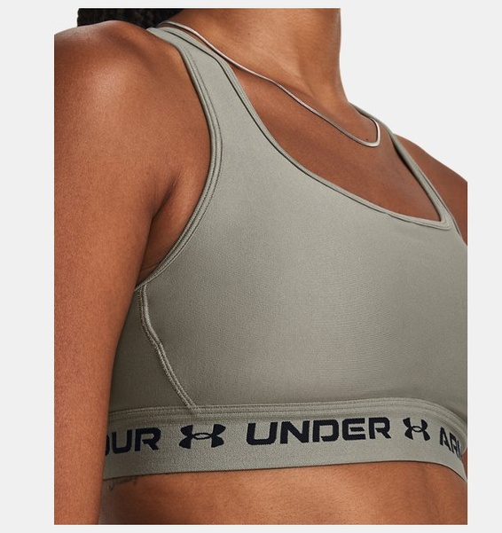 Yeşil Kadın UA Crossback Mid Spor Sütyeni