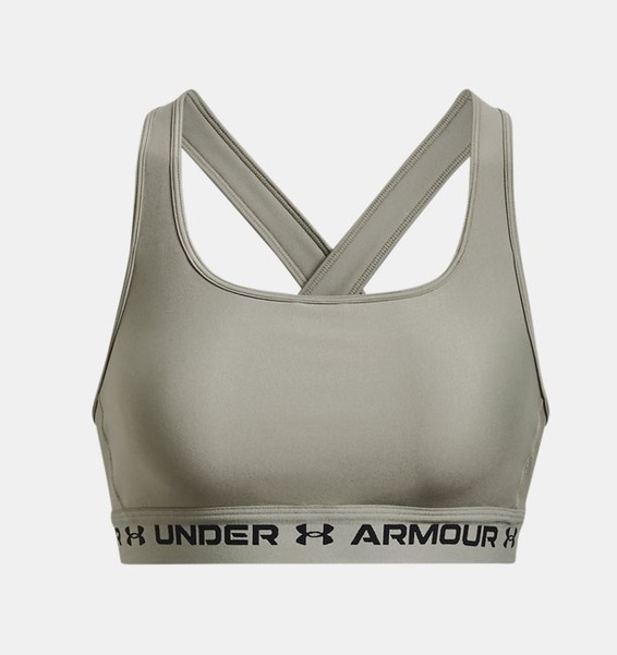 Yeşil Kadın UA Crossback Mid Spor Sütyeni
