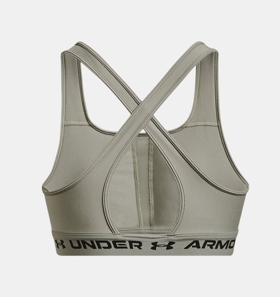 Yeşil Kadın UA Crossback Mid Spor Sütyeni