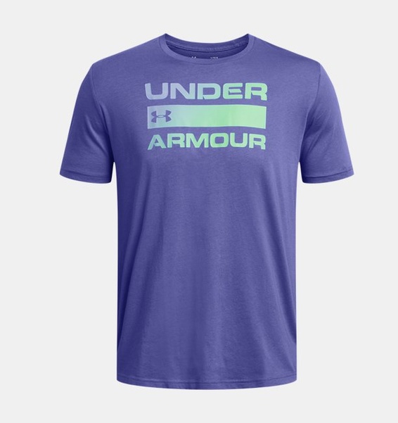 Mor Erkek UA Team Issue Wordmark Kısa Kollu T-shirt