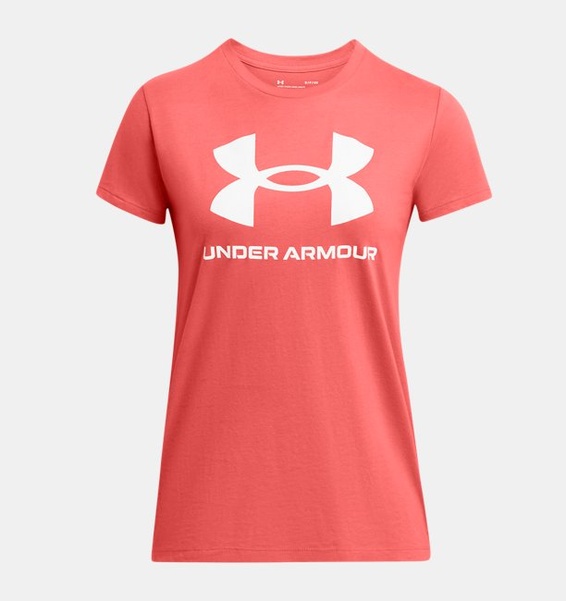 Pembe Kadın UA Sportstyle Graphic Kısa Kollu T-shirt