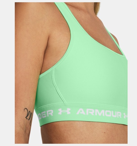 Neon Yeşil Kadın UA Crossback Mid Spor Sütyeni