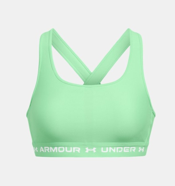 Neon Yeşil Kadın UA Crossback Mid Spor Sütyeni