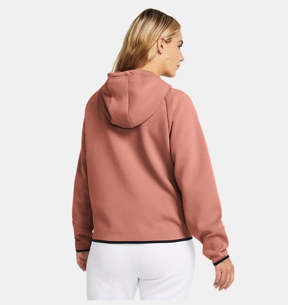 Pembe Kadın UA Unstoppable Fleece Tam Fermuarlı Sweatshirt