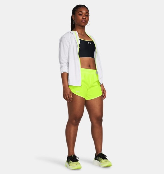 Neon Sarı Kadın UA Fly By 3inch Şort
